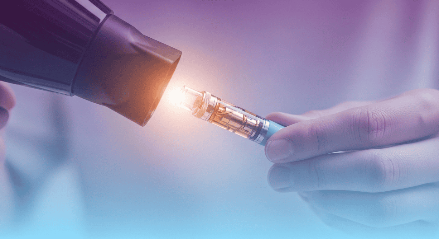 Using heat to fix a Clogged Vape Cart in seconds.