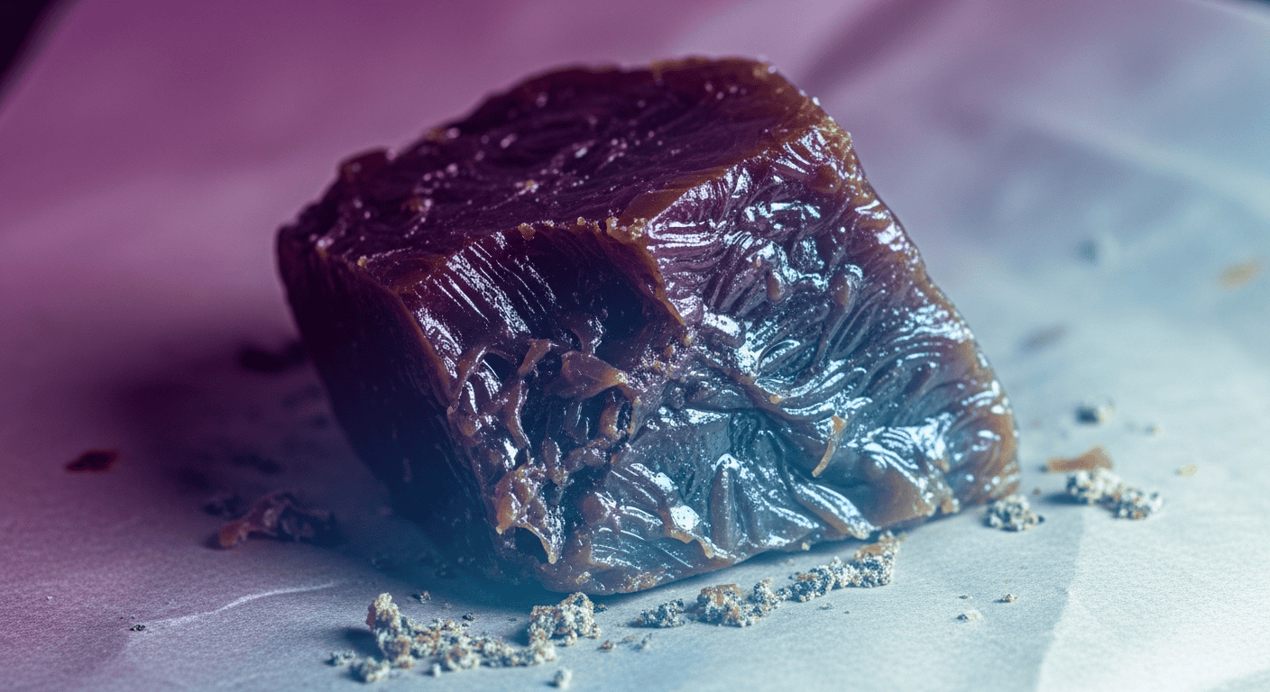 High quality Bubble Hash melting on a mesh screen.