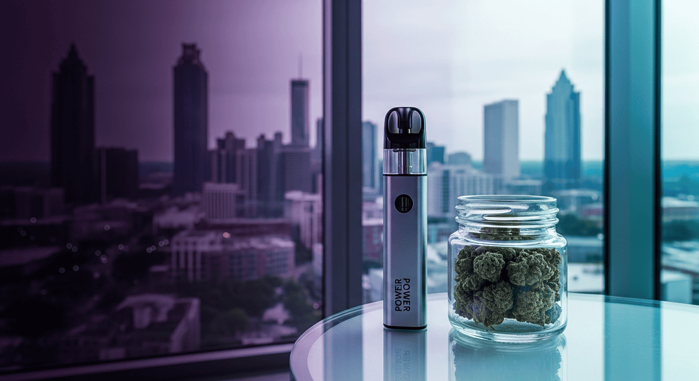 A local Atlanta courier providing legal Weed Delivery Atlanta services to customers.