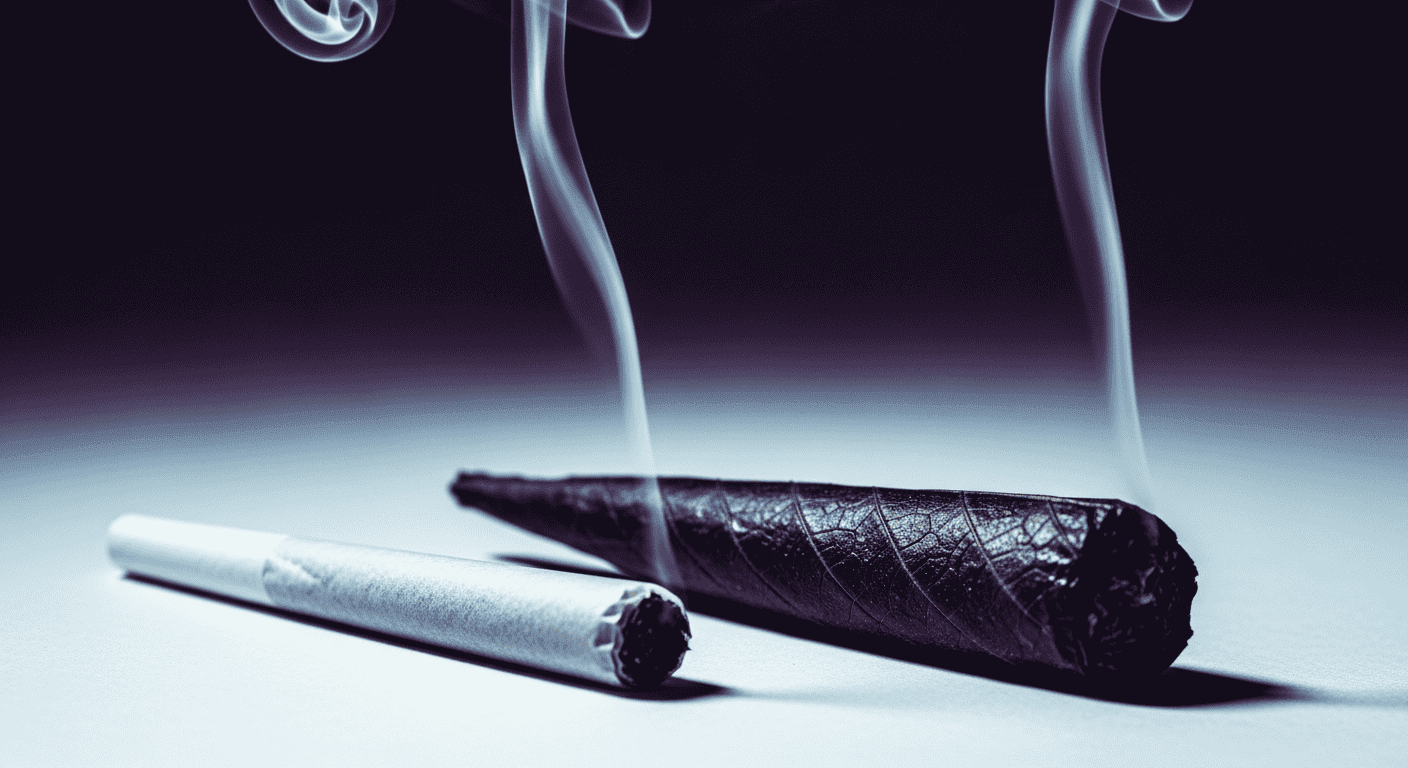 A visual breakdown of the materials used in the Blunts vs Joints comparison.