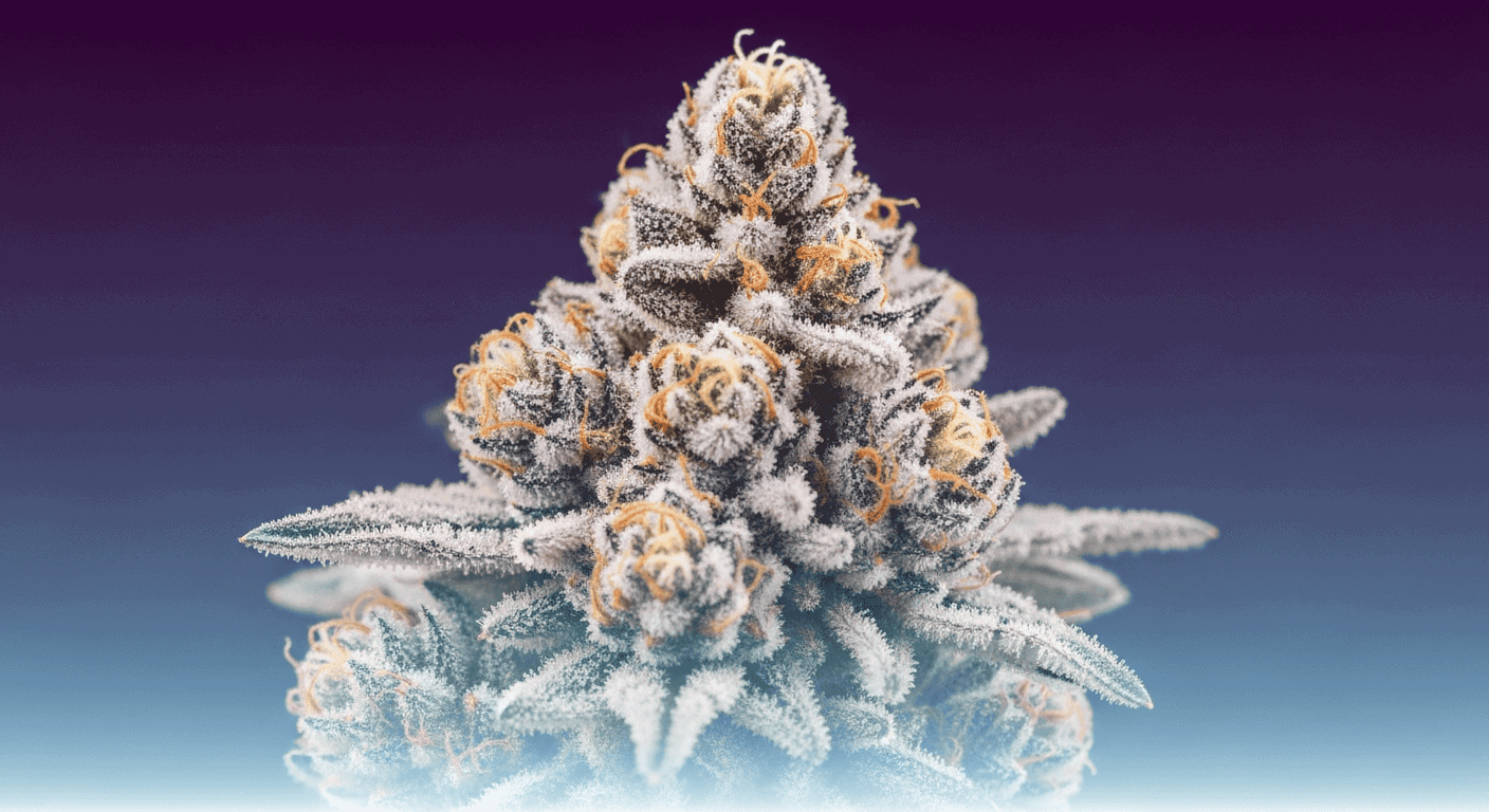 High-potency buds rolled in THCA powder to create Trop Cherry Snow Caps.