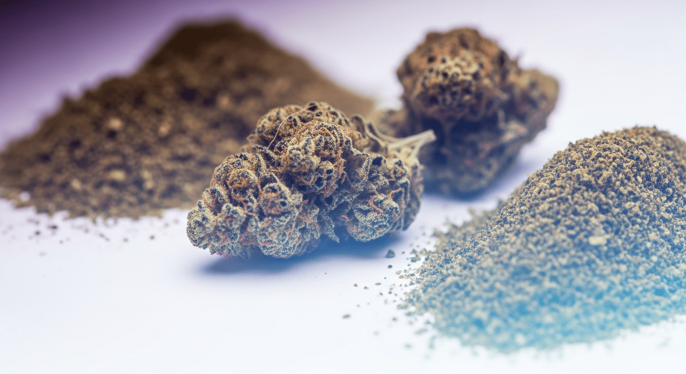 A comparison of fine and coarse flower for Grind Consistency.