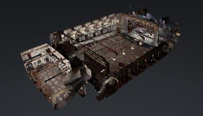 San Gabriel Mission Playhouse, CA 3D Model