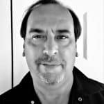 Portrait of Photios C. from Reality Capture Experts in black and white.