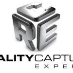 3D logo of Reality Capture Experts with stylized 'RE' letters.