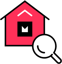 broader reach and search icon