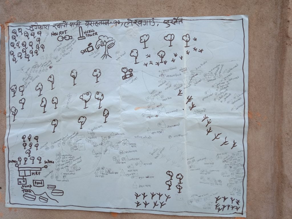 Map of the community drawn in consultation with community members