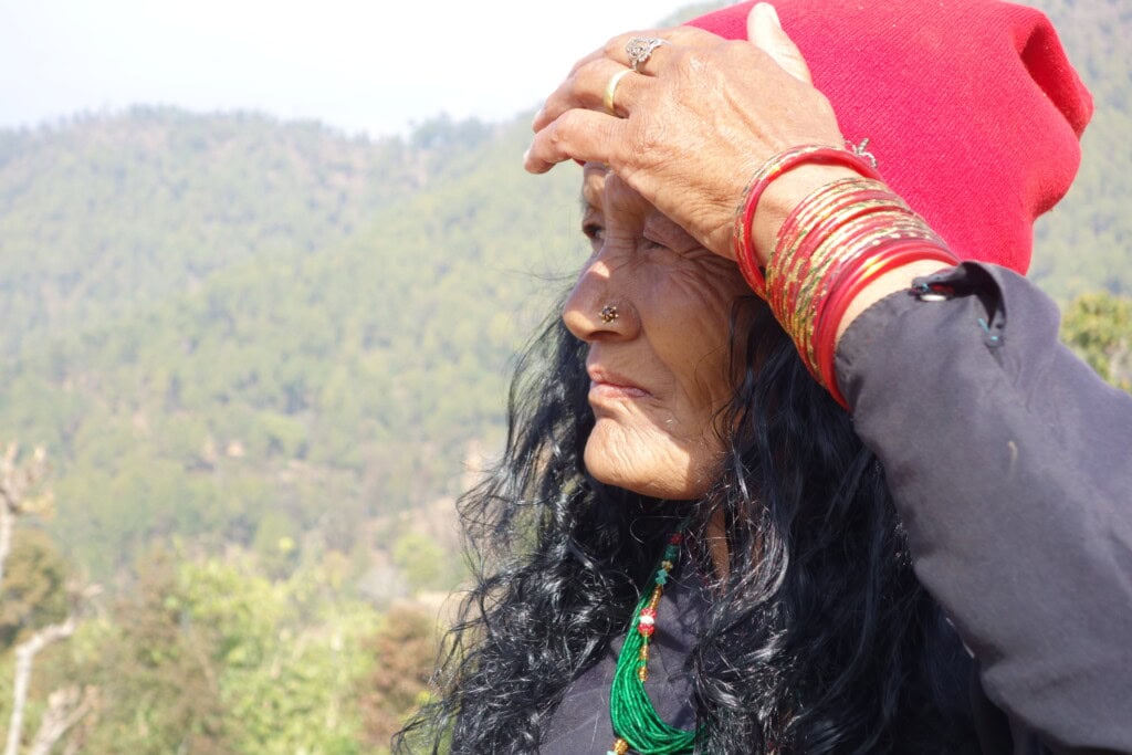 A close up of a Nepali woman