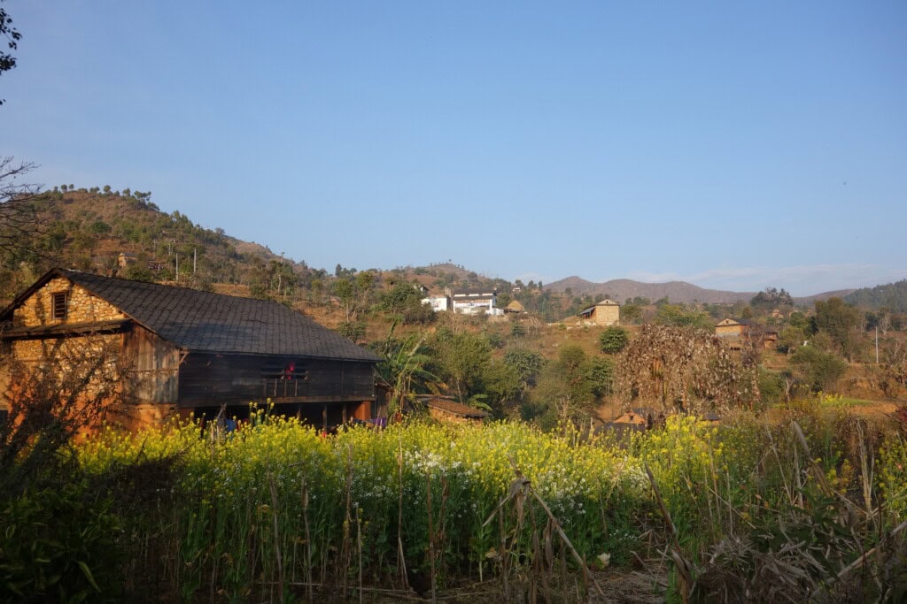 A view of a rural Nepali village