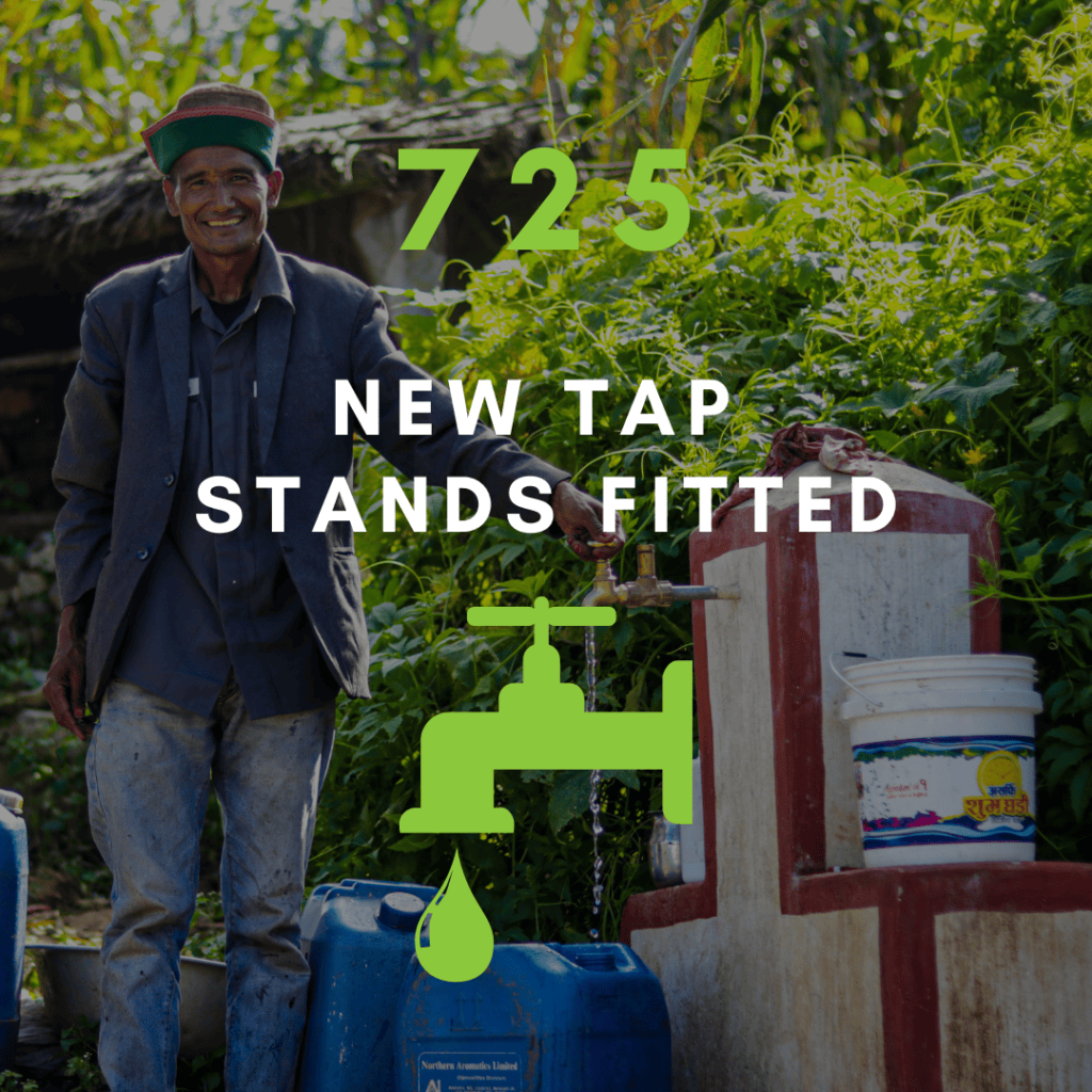 725 new tap stands fitted