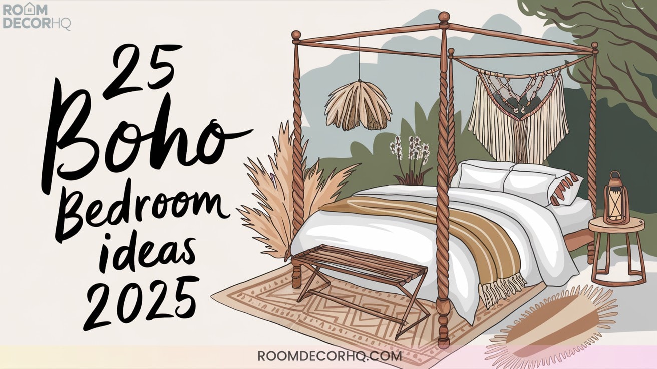 11 25 Aesthetic Boho Bedroom Looks To Elevate Your 2025 Decor1