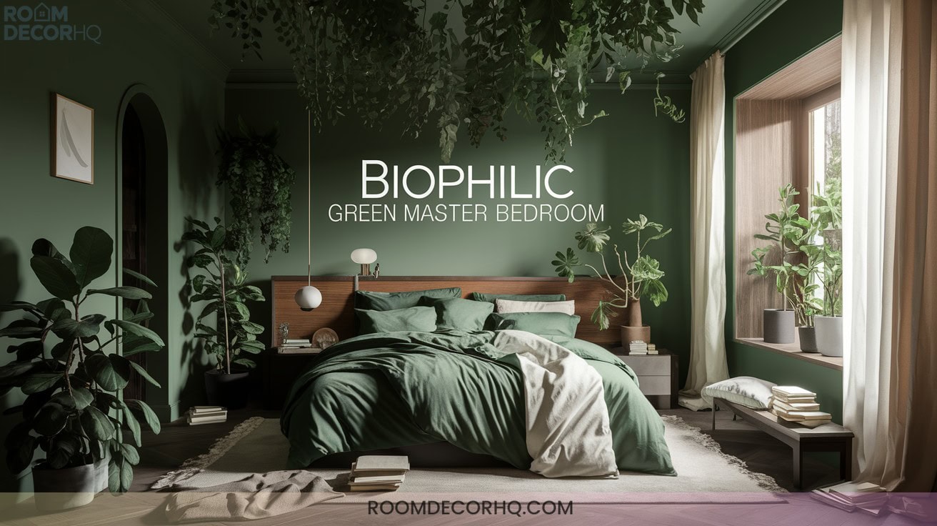 18 9 Biophilic Green Master Bedroom Ideas For Nature Lovers3