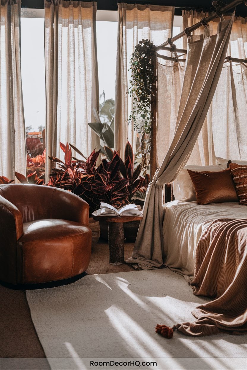 19 Mixing Leather Velvet And Linen