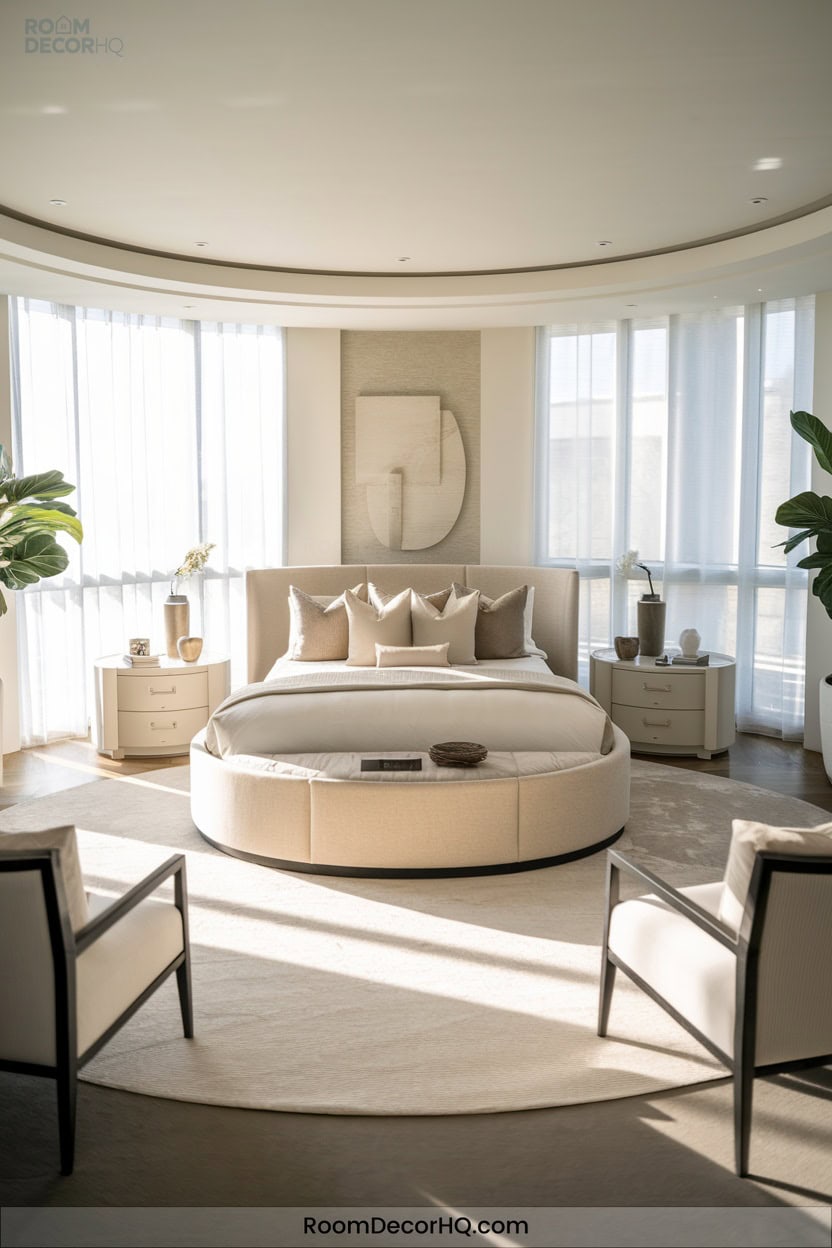 5 Circular Layouts With Central Bed Focus1