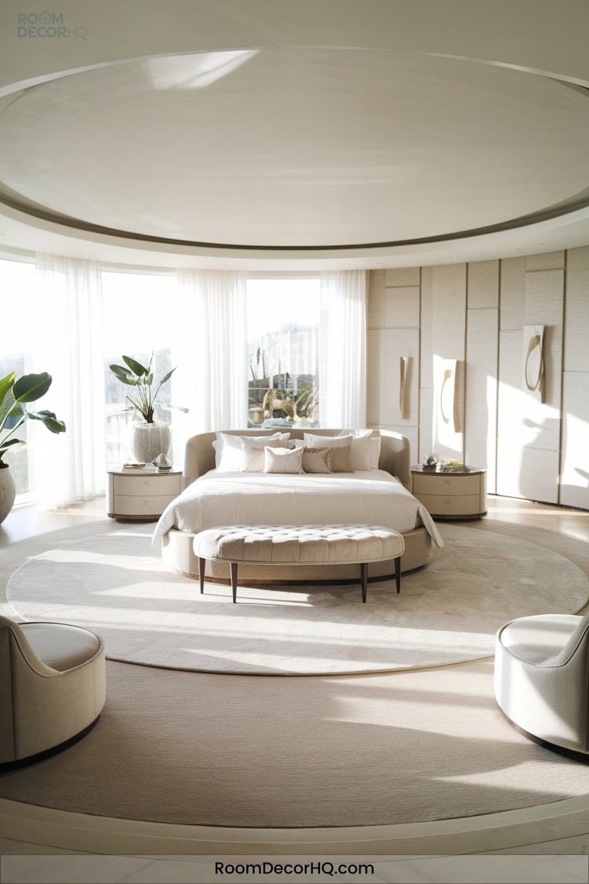 5 Circular Layouts With Central Bed Focus2