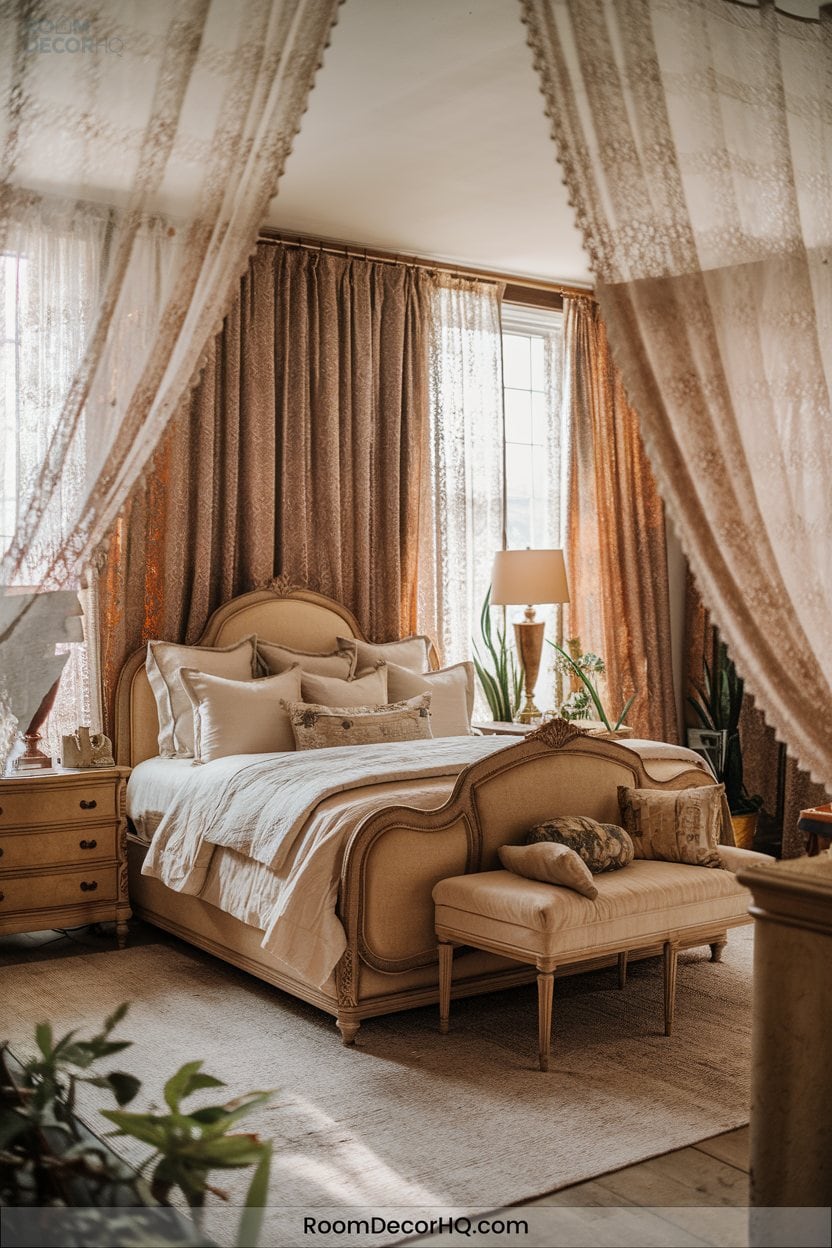 6 Soft Light With Lace Curtains
