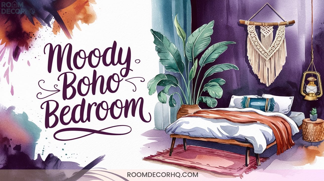 8 10 Moody Boho Bedroom Inspirations For Deep Atmospheric Spaces2