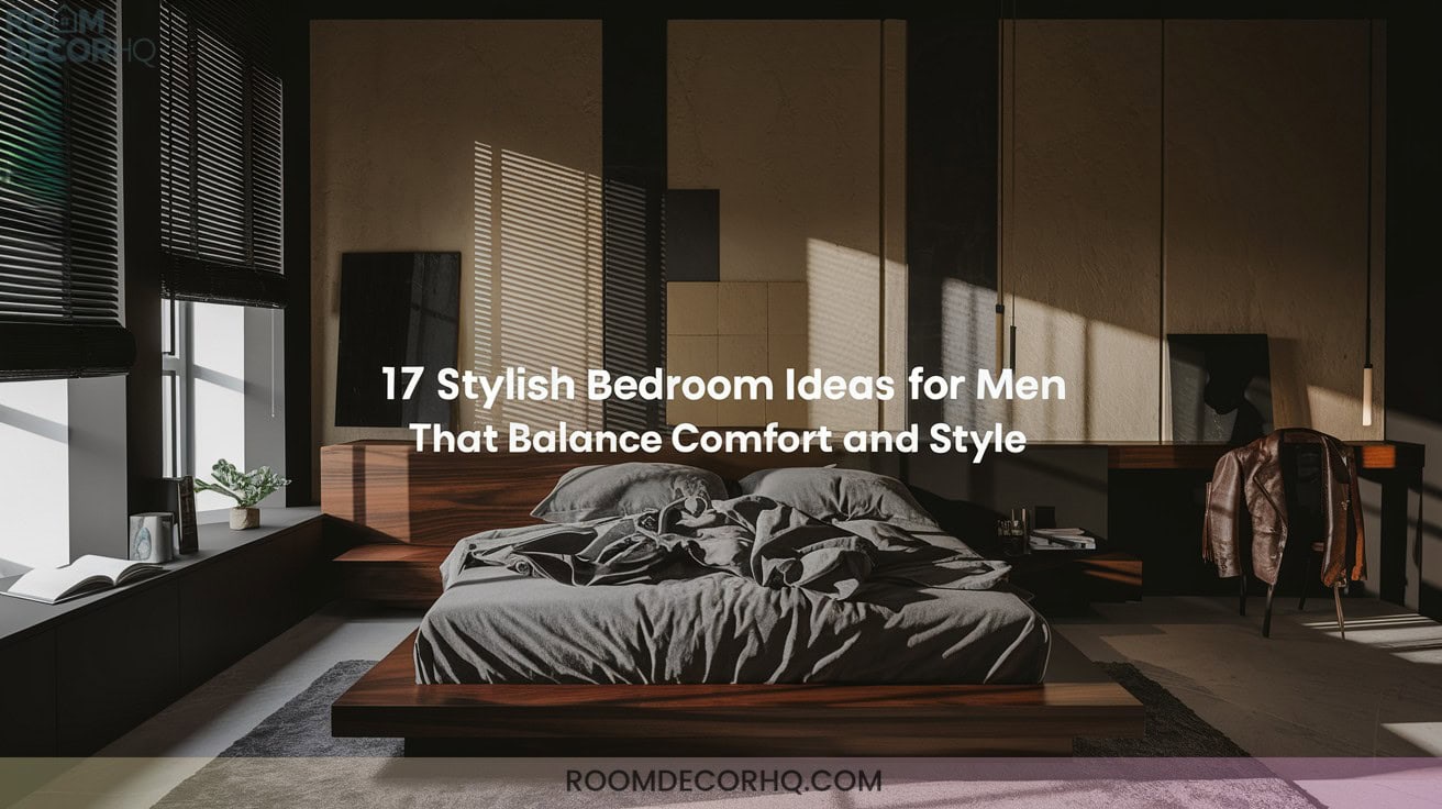 10 17 Stylish Bedroom Ideas For Men That Balance Comfort And Style1