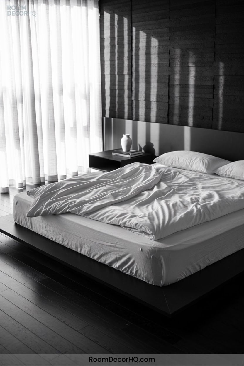 11 Opt For A Minimalist Platform Bed Design