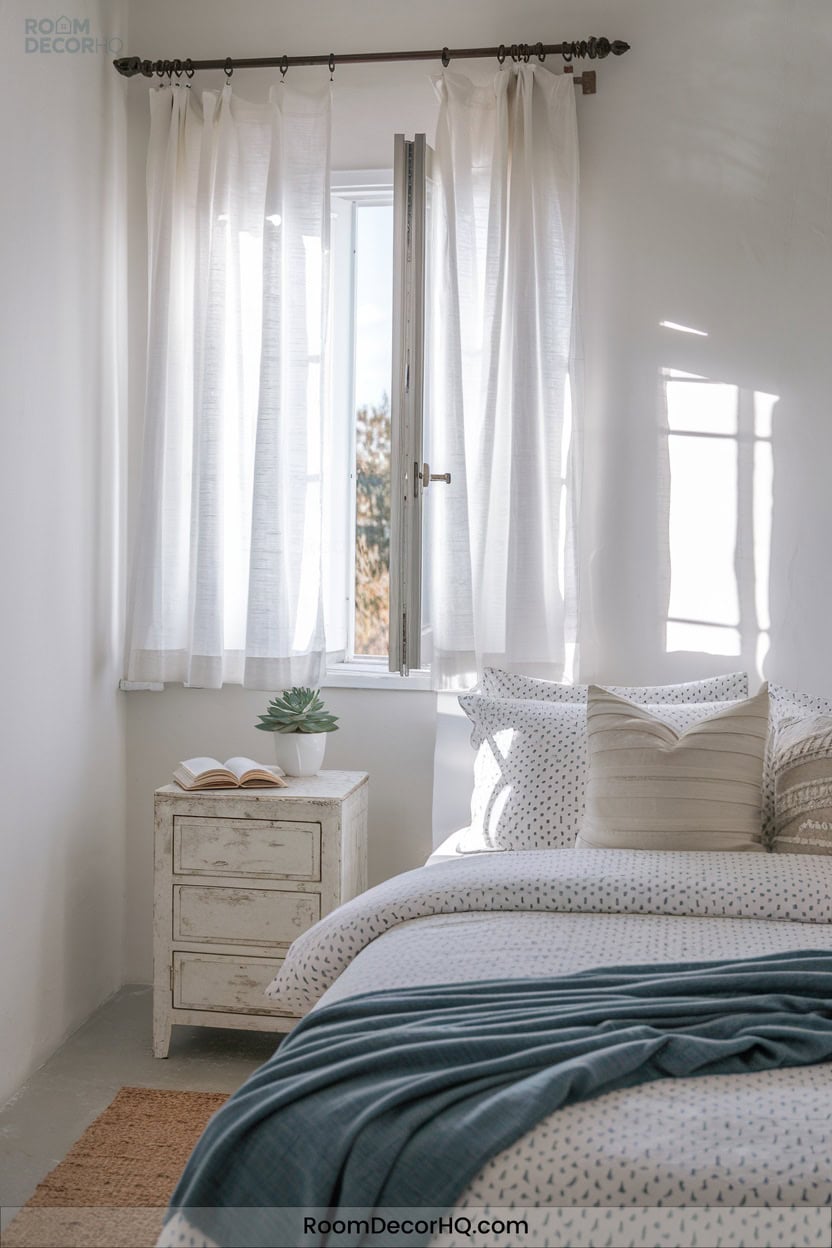 13 Introducing Playful Tones With Blue And White Bedding
