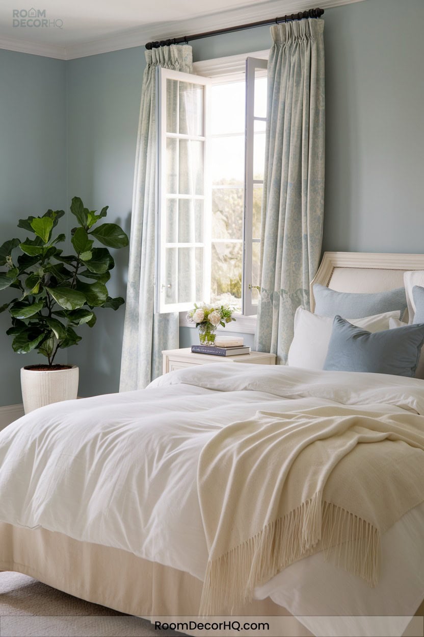 3 Tranquil Pale Blue And Cream Duo