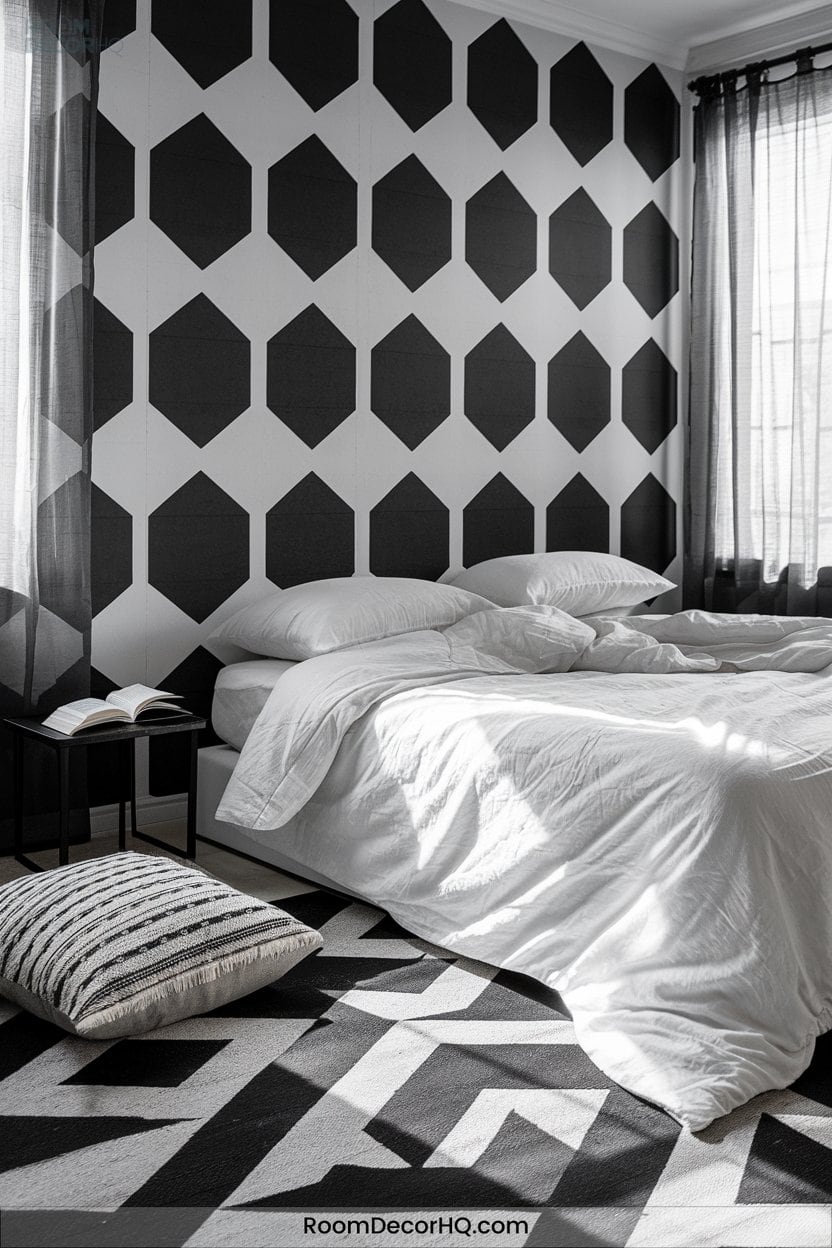 4 Enhance Visual Interest With Bold Geometric Wallpaper