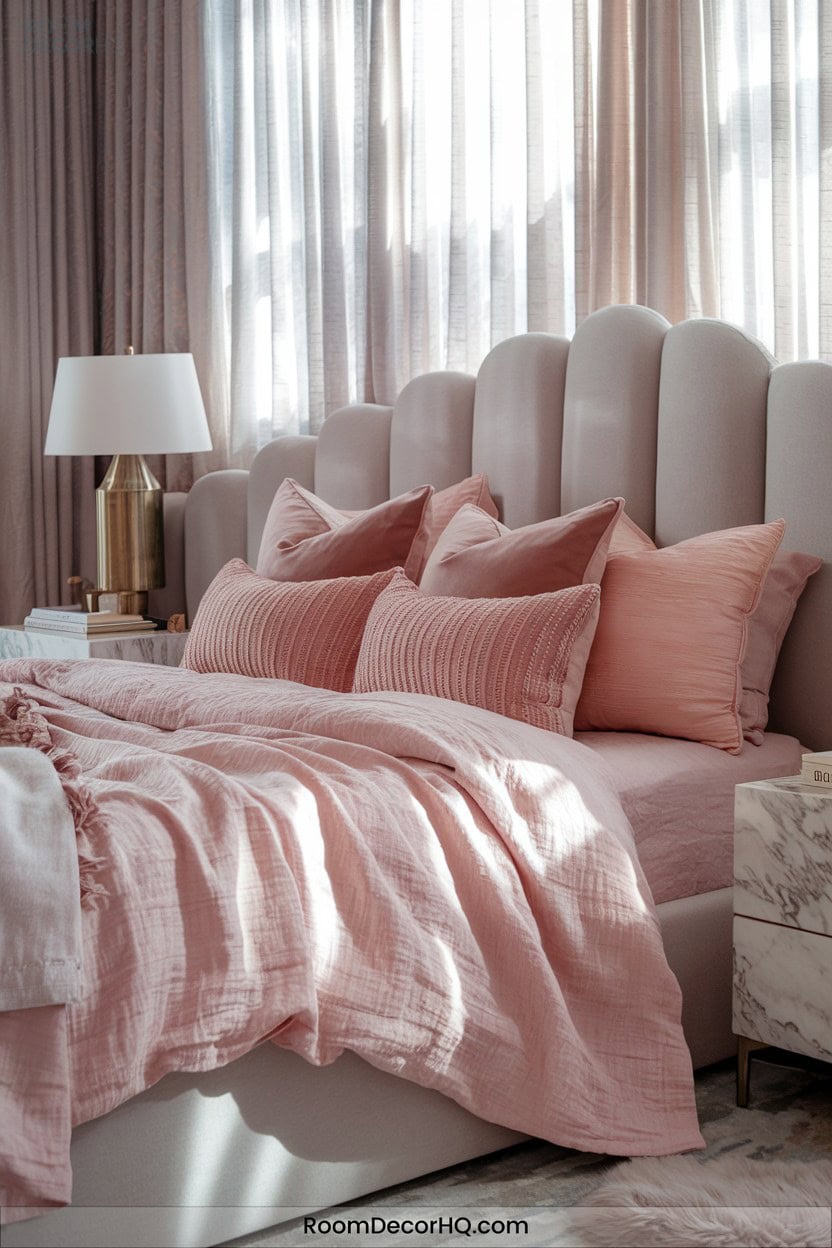 4 Sophisticated Blush And Gray Blend