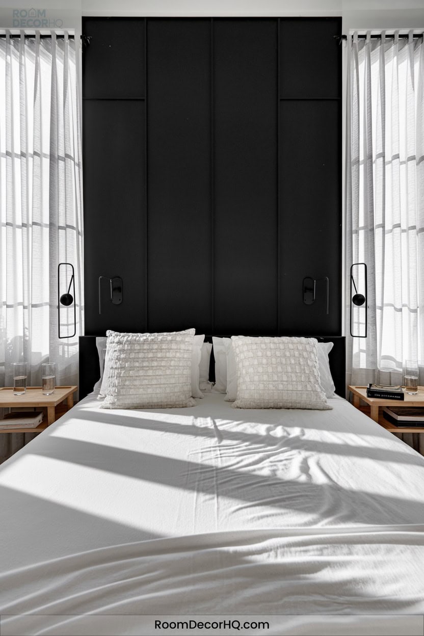6 Create A Focal Point With A Black Accent Wall