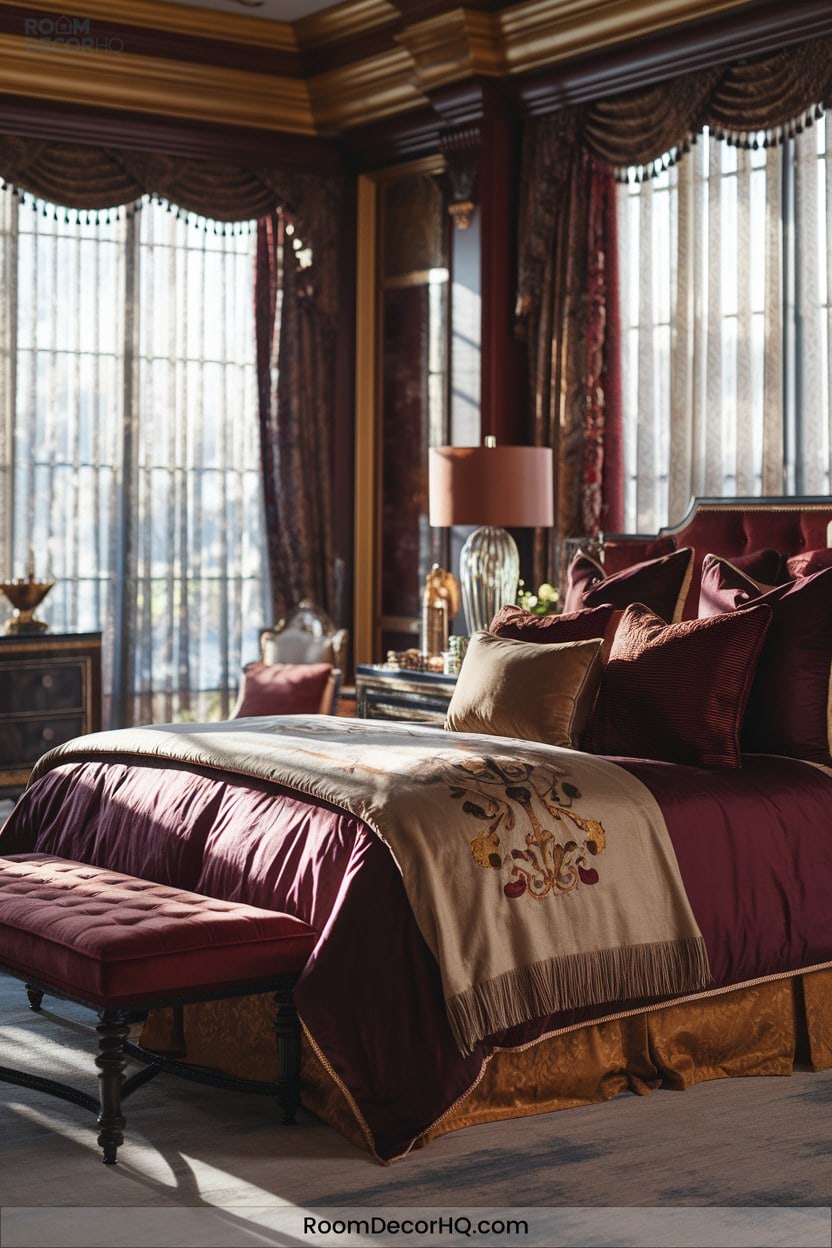 7 Embracing Rich Colors And Warm Wood Tones 2