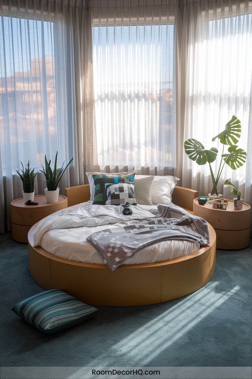 8 Circular Bed Arrangement