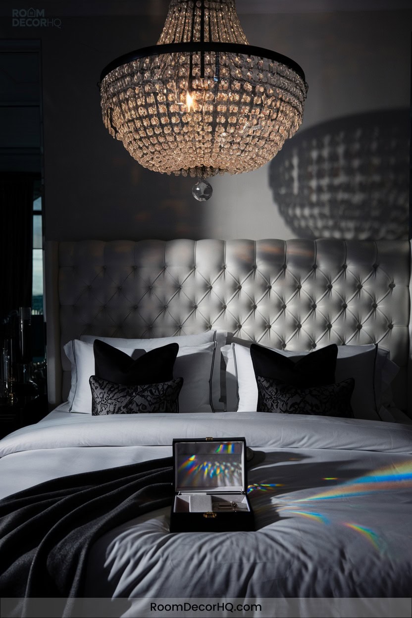 8 Introduce Glamour With A Crystal Chandelier