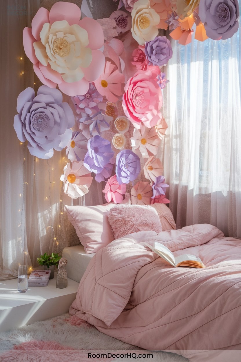 9 3D Texture With Oversized Paper Flowers