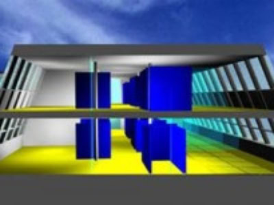 <p>© RUNSER / PRANTL architekten, Erweiterung Bundesamtsgebäude Hetzgasse, 1030 Wien, Österreich, Wettbewerb, 1999, Dachbodenausbau, Bürohaus</p>