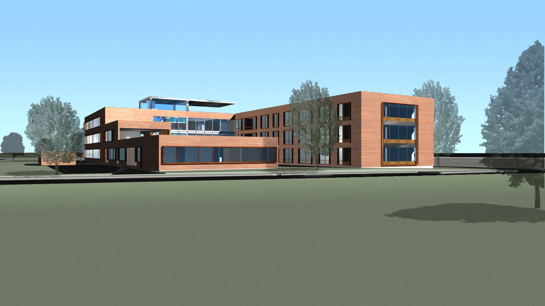 <p>© RUNSER / PRANTL architekten, Landespensionisten- und Pflegeheim, 3830 Waidhofen/Thaya, Niederösterreich, Österreich, Wettbewerb, 2002, Wohnhaus, Pflegeheim, Betreutes Wohnen, Senioren</p>