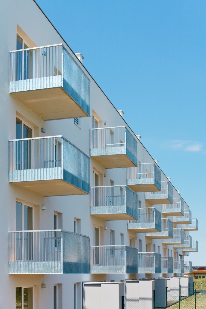 © RUNSER / PRANTL architekten, Niedrigstenergie Wohnhausanlage, 2700 Wiener Neustadt, Niederösterreich, Österreich, 2011, Niedrigstenergie Wohnhausanlage, Fotograf Rupert Steiner