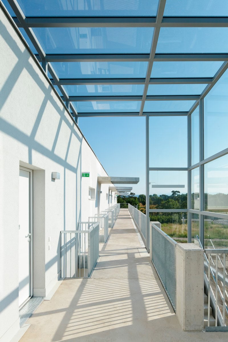 © RUNSER / PRANTL architekten, Niedrigstenergie Wohnhausanlage, 2700 Wiener Neustadt, Niederösterreich, Österreich, 2011, Niedrigstenergie Wohnhausanlage, Fotograf Rupert Steiner