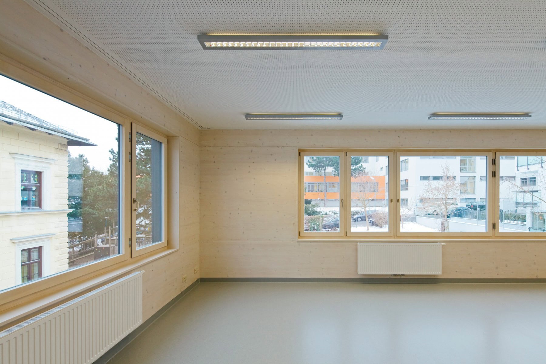 <p>© RUNSER / PRANTL architekten, Volksschule Mannagettagasse, 1190 Wien, Österreich, 2013, Schule, Fotograf Rupert Steiner</p>