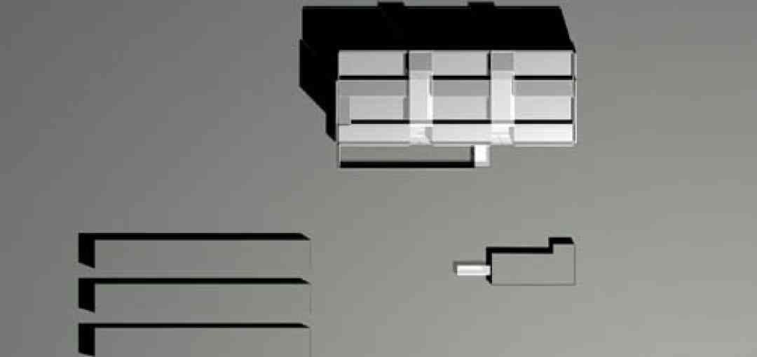 <p>© RUNSER / PRANTL architekten, Berufsschule für Gärtner und Floristen, 1220 Wien, Österreich, Wettbewerb, 1999, Schule, Fotograf Pez Hejduk</p>
