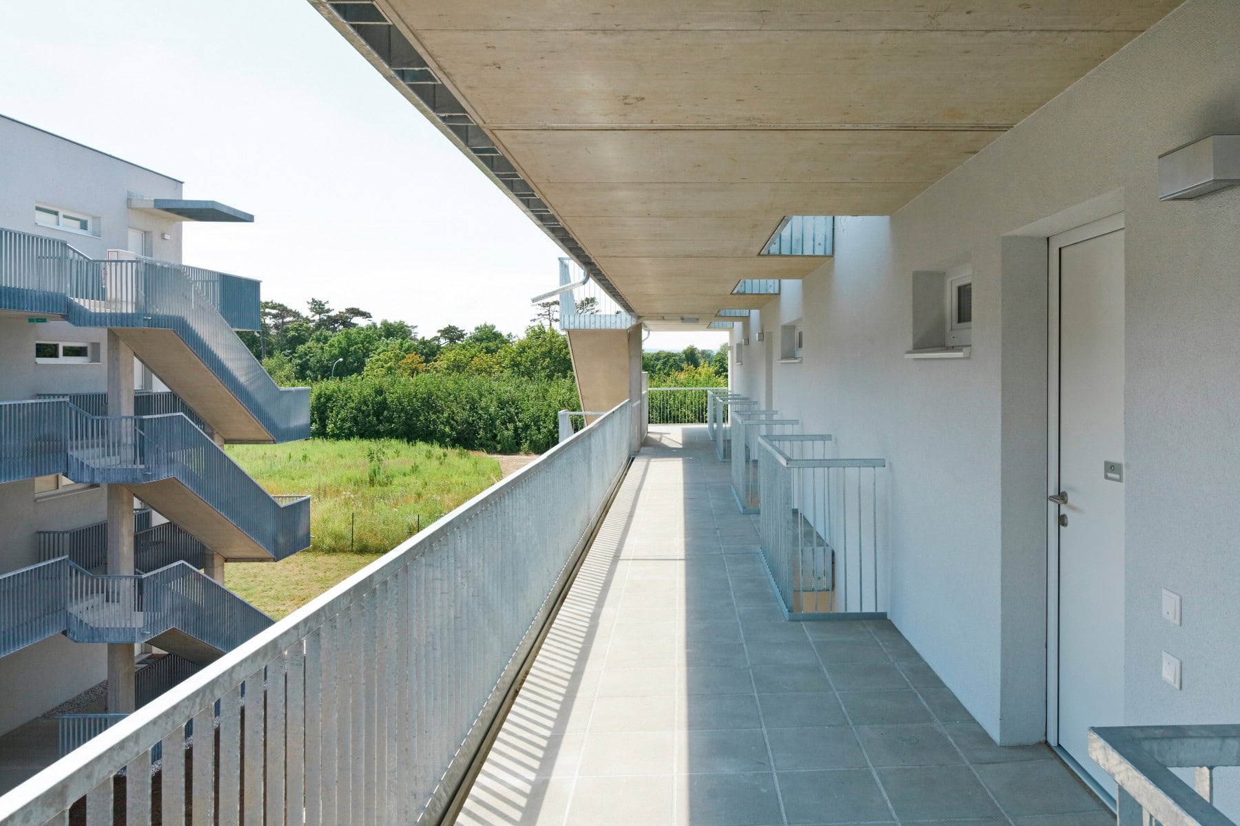 © RUNSER / PRANTL architekten, Niedrigstenergie Wohnhausanlage, 2700 Wiener Neustadt, Niederösterreich, Österreich, 2011, Niedrigstenergie Wohnhausanlage, Fotograf Rupert Steiner