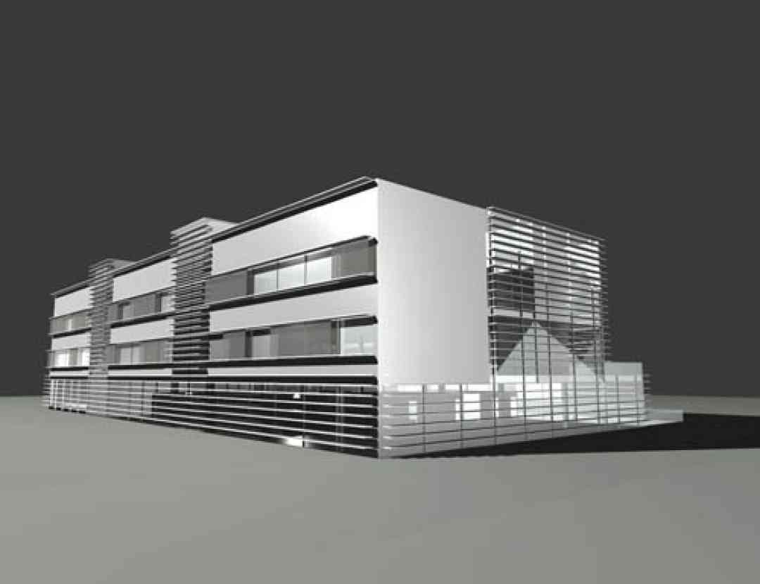 <p>© RUNSER / PRANTL architekten, Berufsschule für Gärtner und Floristen, 1220 Wien, Österreich, Wettbewerb, 1999, Schule, Fotograf Pez Hejduk</p>