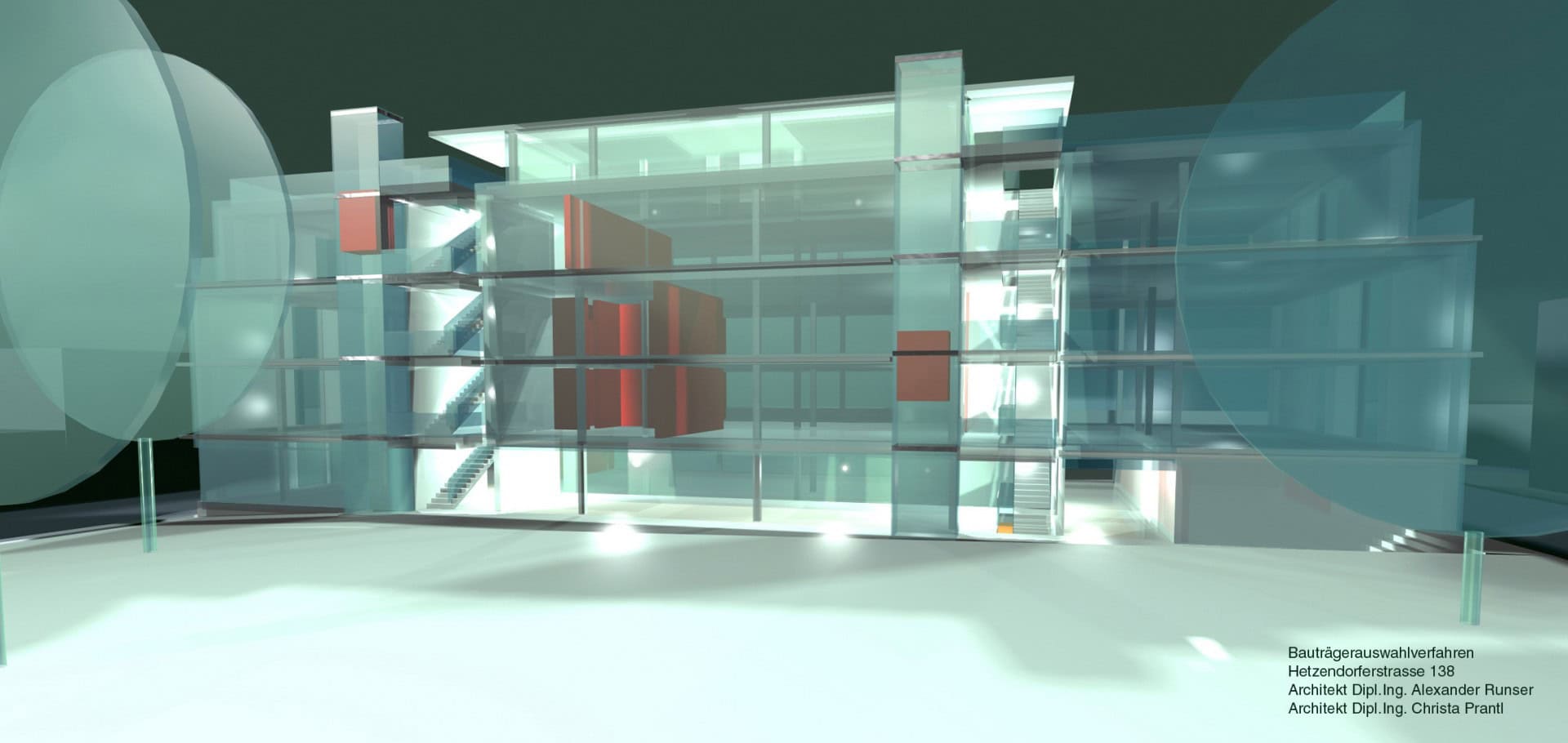 © RUNSER / PRANTL architekten, SOS Kinderdorf Hetzendorferstraße, 1120 Wien, Österreich, Bauträgerauswahlverfahren, 2001,  Wohnhaus, Kinderdorf, Betreutes Wohnen