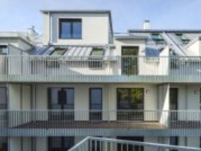 © RUNSER / PRANTL architekten, Niedrigstenergie Wohnhausanlage St.Pölten, 3100 St.Pölten, Linzer Strasse, Niederösterreich, Österreich, 2020, Niedrigstenergie Wohnhausanlage, Fotograf Rupert Steiner <p>