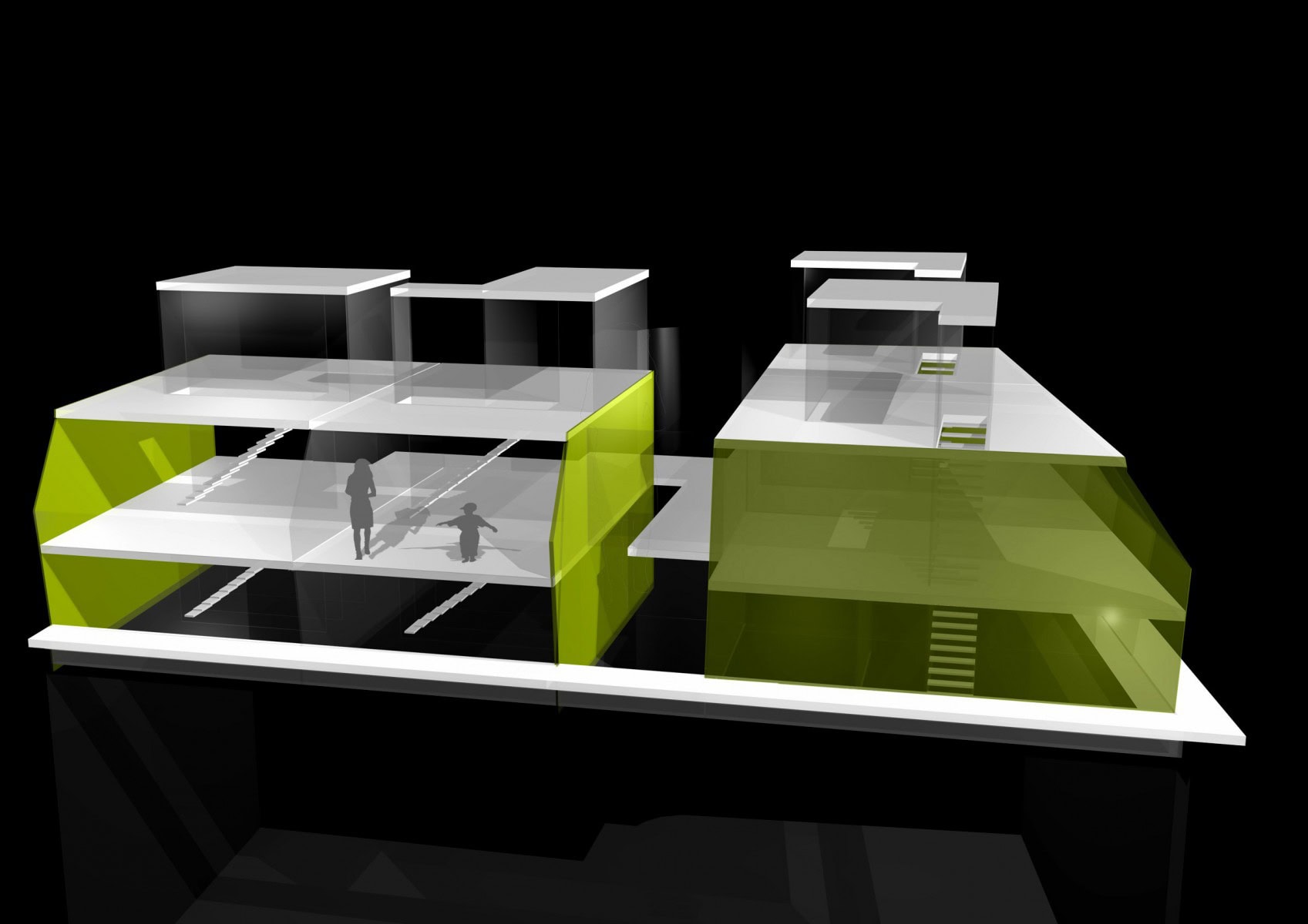 © RUNSER / PRANTL architekten, Wohnhaus Sanierung und Aufstockung, 1020 Wien, Österreich, 2004, Dachbodenausbau, Wohnhaus