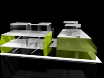 <p>© RUNSER / PRANTL architekten, Wohnhaus Sanierung und Aufstockung, 1020 Wien, Österreich, 2004, Dachbodenausbau, Wohnhaus</p>