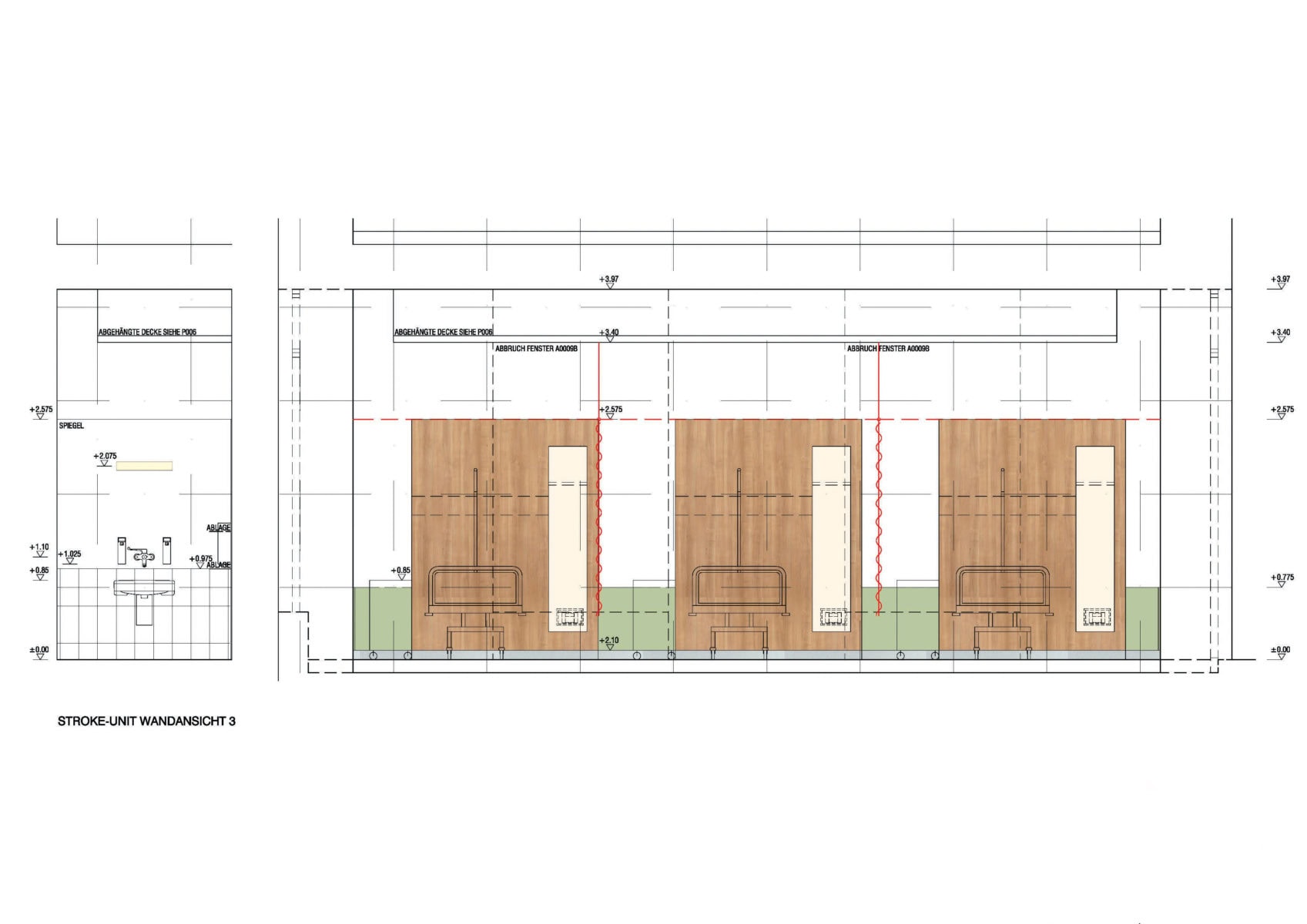 © RUNSER / PRANTL architekten, Wilhelminenspital Pavillon 26A, Stationssanierung, Ambulanz, Stroke Unit und Zubauten
