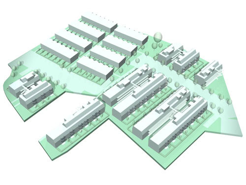 © RUNSER / PRANTL architekten, Passiv Wohnhausanlage, Seepark, 2331 Vösendorf, Niederösterreich, Österreich, 2007, Passiv Wohnhausanlage