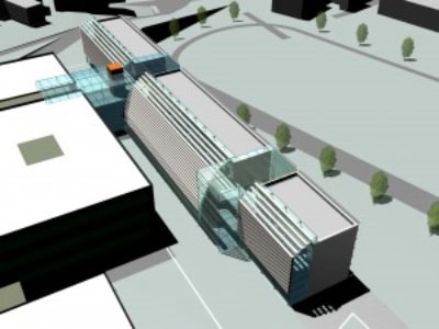 <p>© RUNSER / PRANTL architekten, Erweiterung Bundesschulzentrum Mistelbach, 2130 Mistelbach, Niederösterreich, Österreich, Wettbewerb, 2000, Schule, Sport</p>