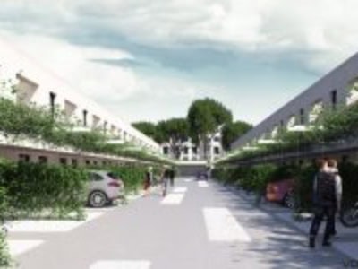 © RUNSER / PRANTL architekten, Passiv Wohnhausanlage, 2700 Wiener Neustadt, Niederösterreich, Österreich, Wettbewerb, 2016, Passiv Wohnhausanlage