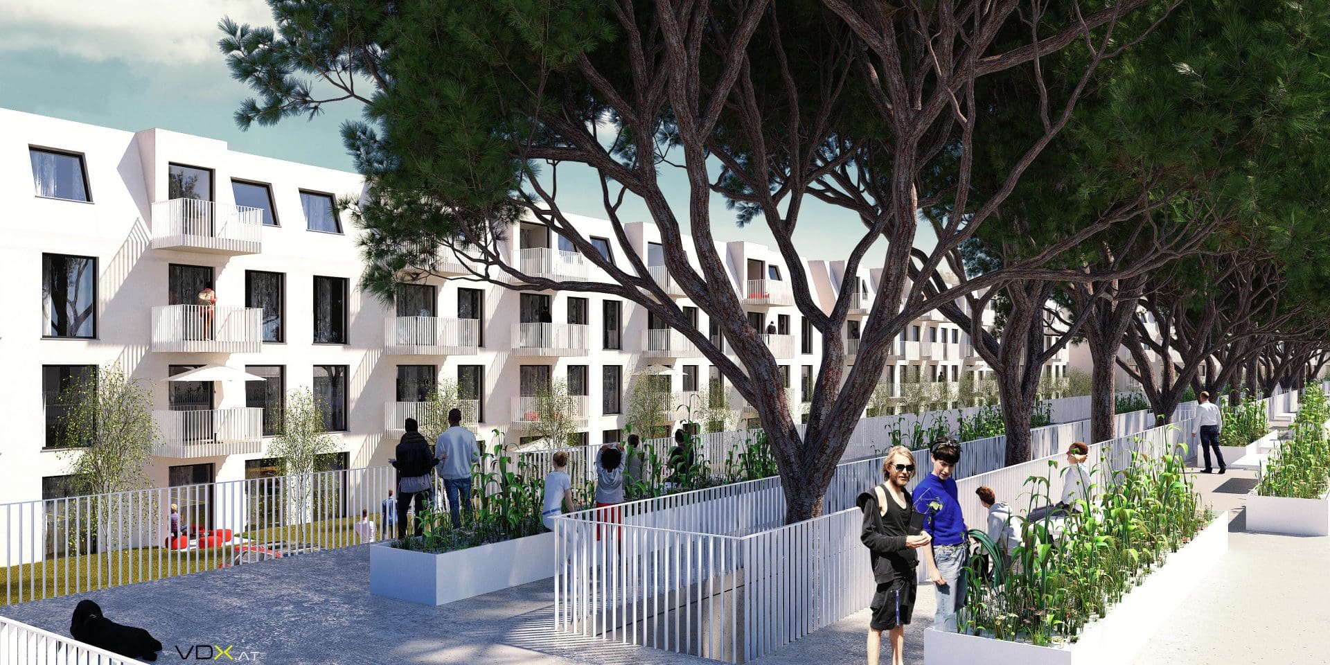 © RUNSER / PRANTL architekten, Passiv Wohnhausanlage, 2700 Wiener Neustadt, Niederösterreich, Österreich, Wettbewerb, 2016, Passiv Wohnhausanlage