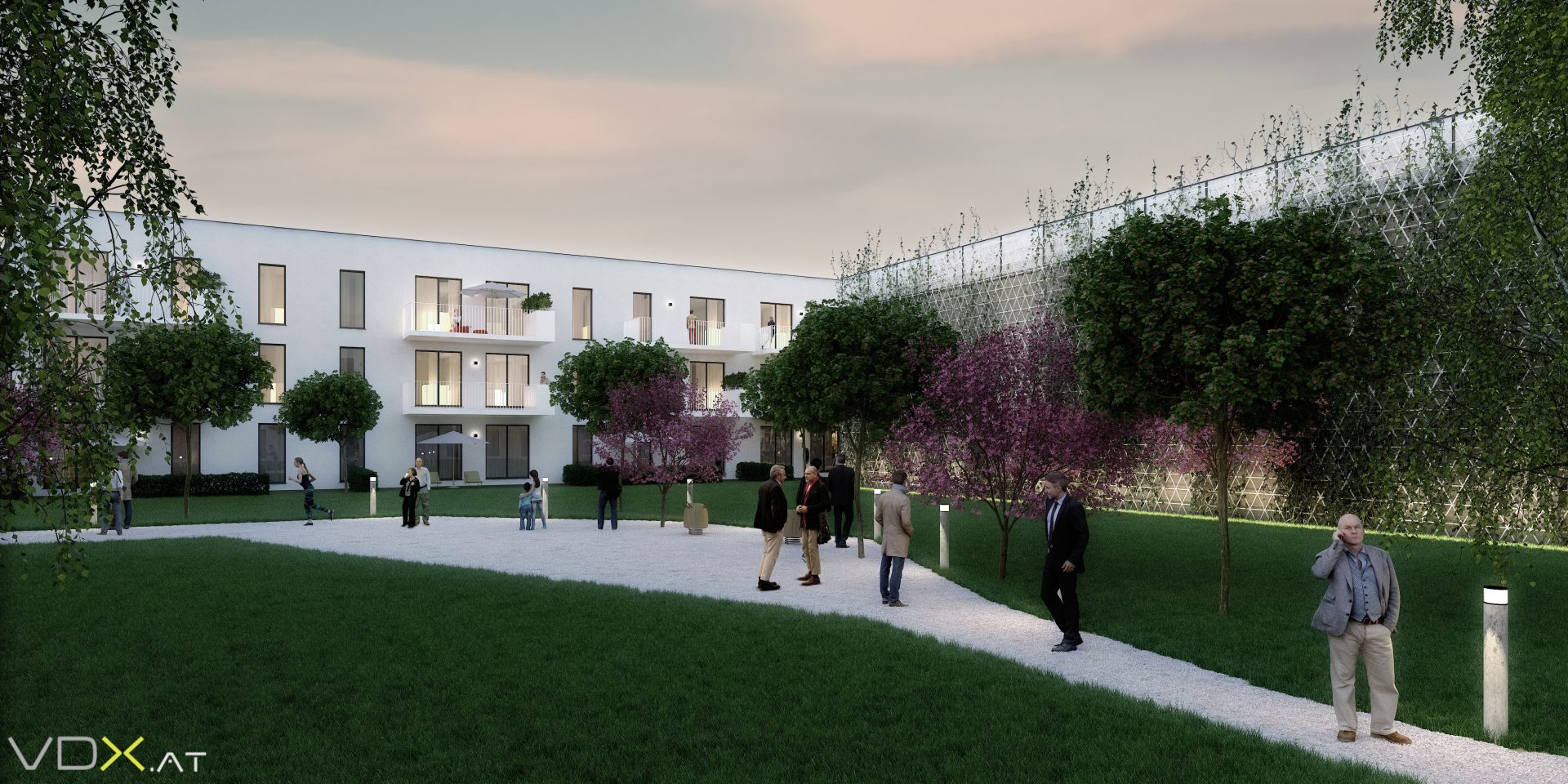 © RUNSER / PRANTL architekten, Südstadtzentrum, 2344 Maria Enzersdorf, Österreich, 2017, Einkaufszentrum, Büro, Ordination, Niedrigstenergie Wohnhausanlage, Betreutes Wohnen, Render: VDX <p>